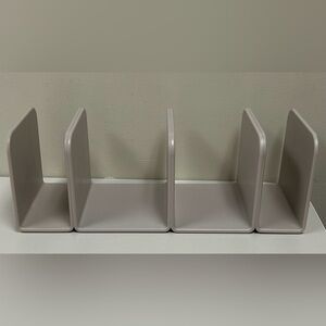 Caraway Magnetic Organizer Set of 4 Beige Storage Pan Holder Divider Various